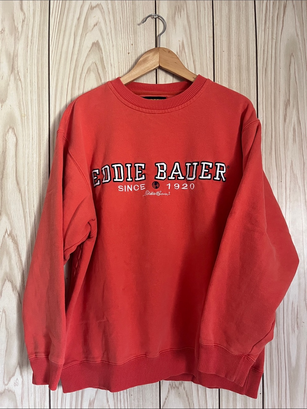 Orange 90’s Eddie Bauer Crewneck Sweatshirt